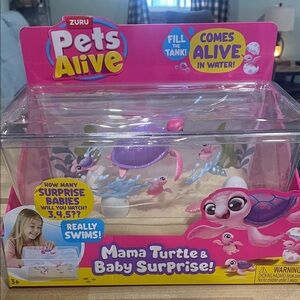 Zuru Pets Alive Mama Turtle & Baby Set - Pink and Purple